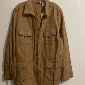 Tan white stag jacket. 18w/20w